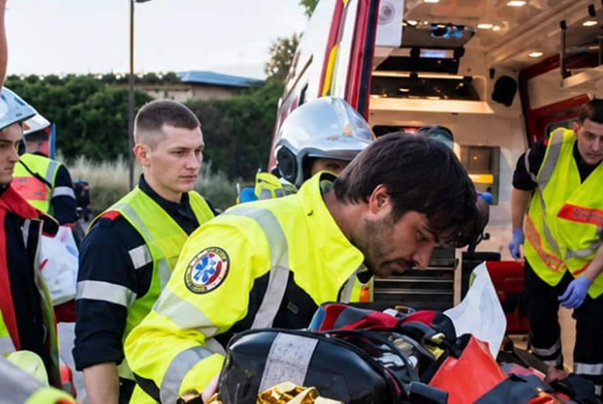 Équipe de secours en intervention